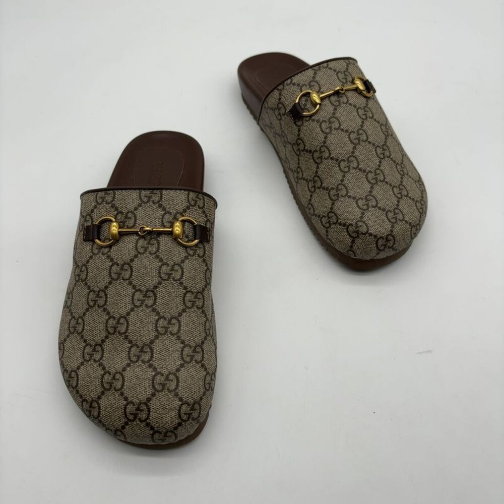 None Horsebit Mule Clog Slides